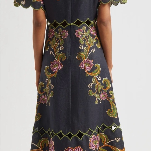 NWT Farm Rio Embroidered dress with cutouts - Picture 2 of 10
